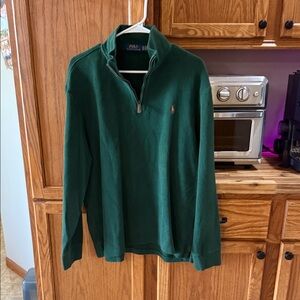 Polo by Ralph Lauren Forest Green Zip-Up Sweater